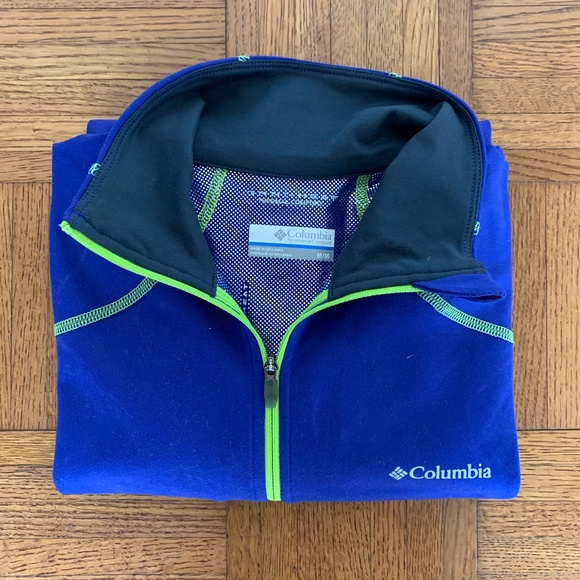 Columbia Tops - Women's Columbia Thermal Blue Full Zip Jacket, M